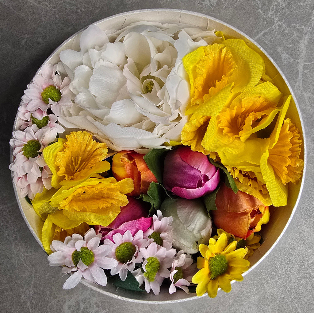 Spring Flower Hat Box Medium