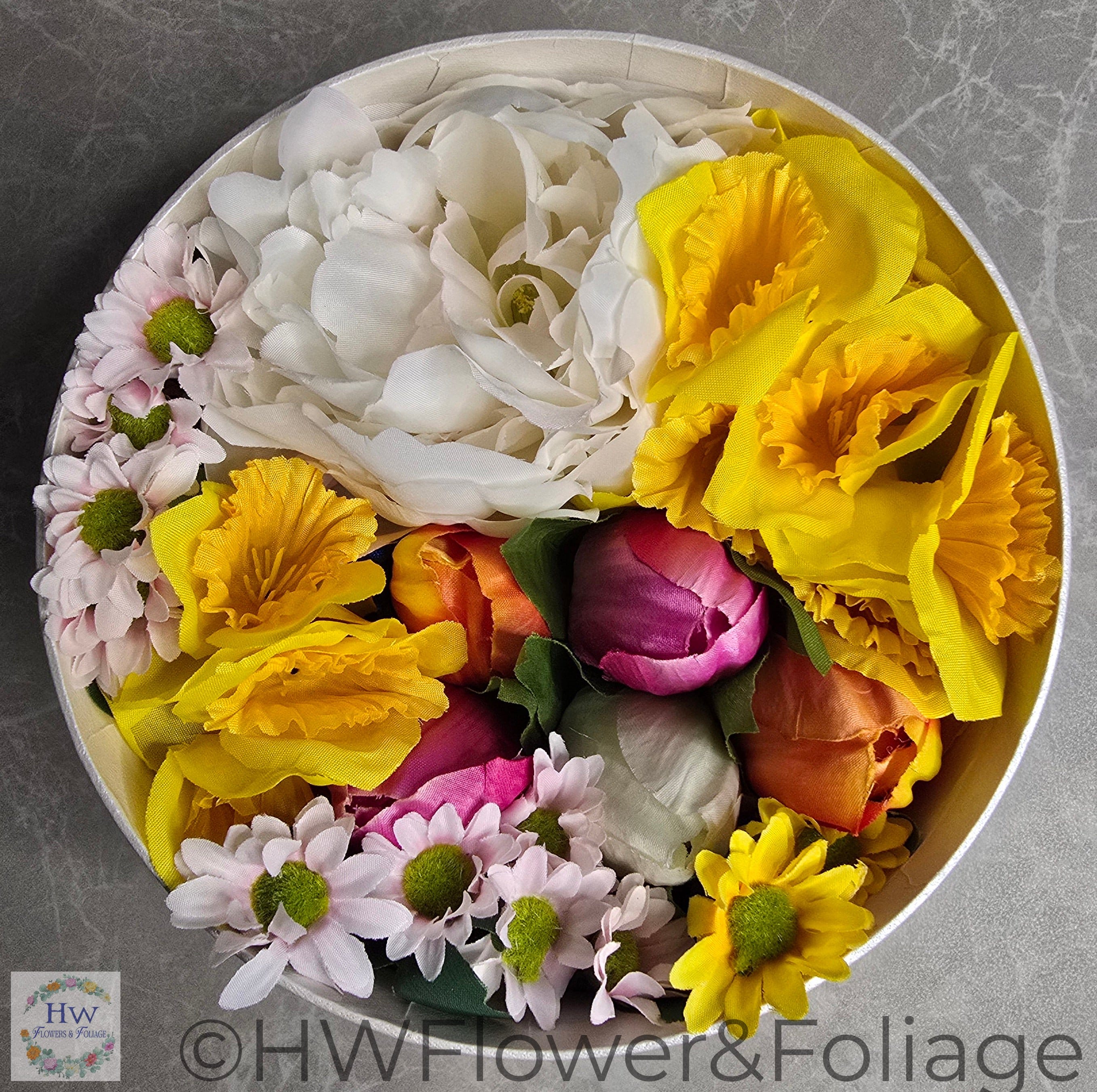 Spring Flower Hat Box Medium