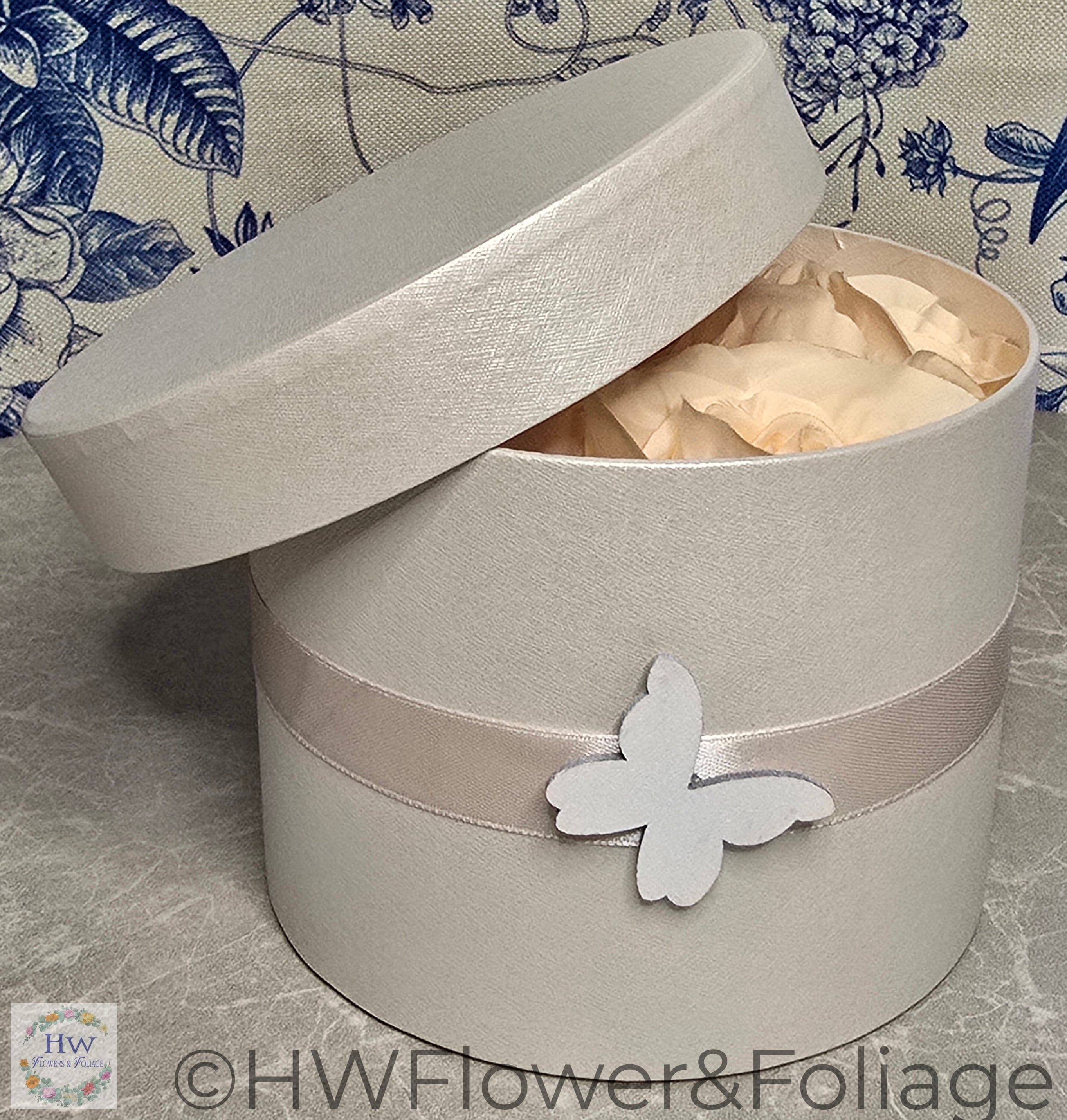 Eugenie Champagne Rose Hat Box Small