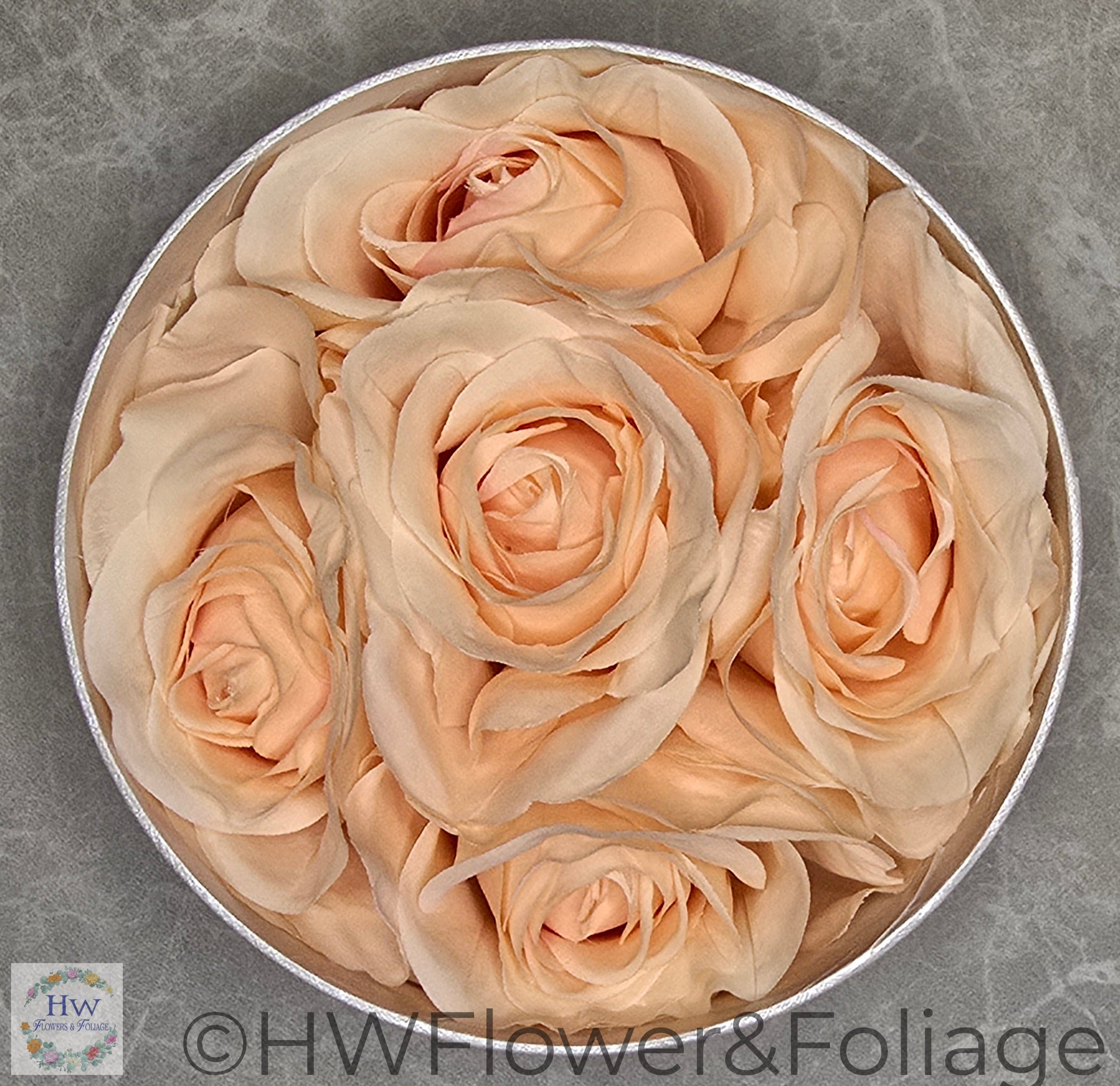 Eugenie Champagne Rose Hat Box Small