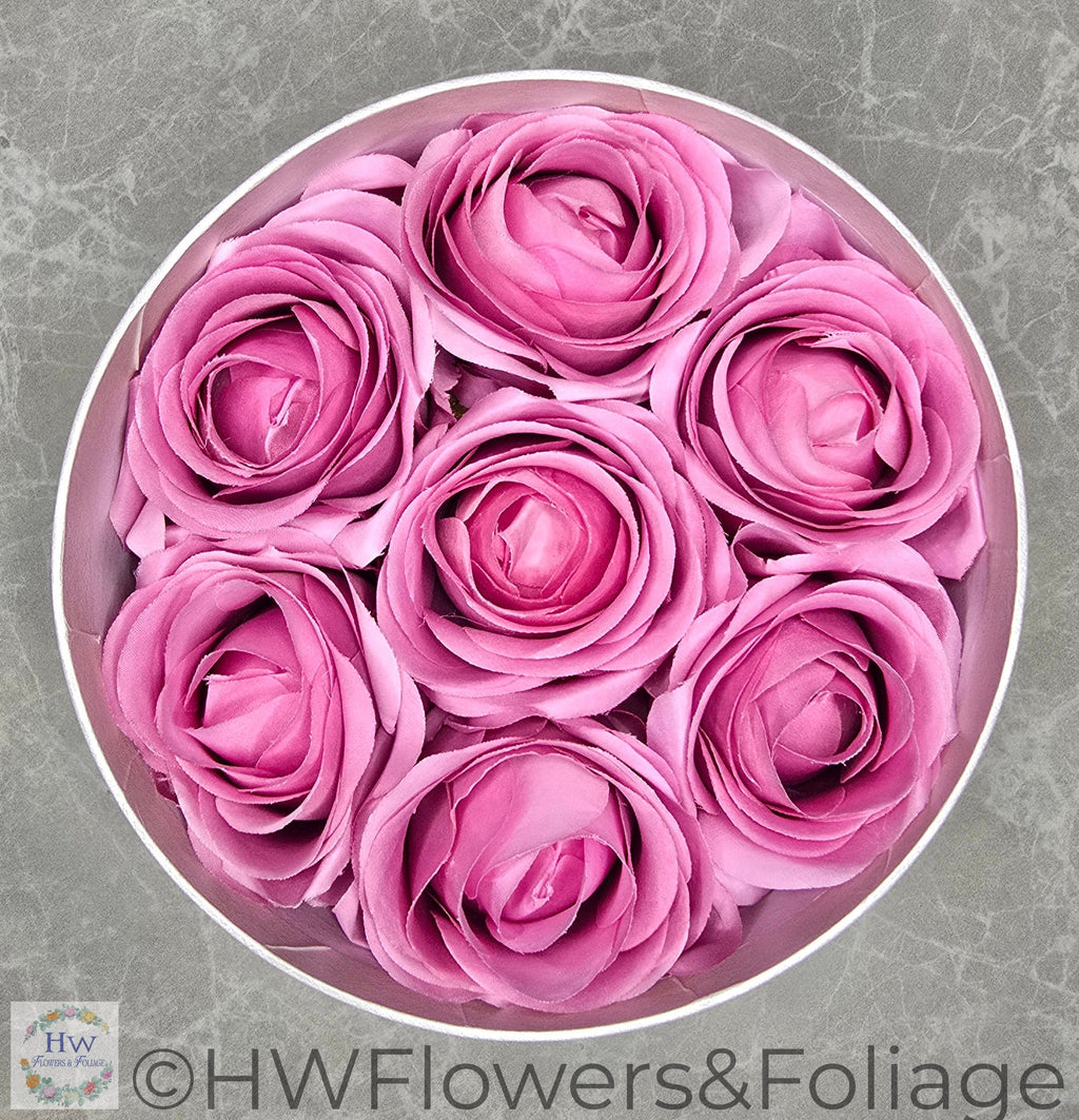 Blush Pink Rose Hat Box Medium