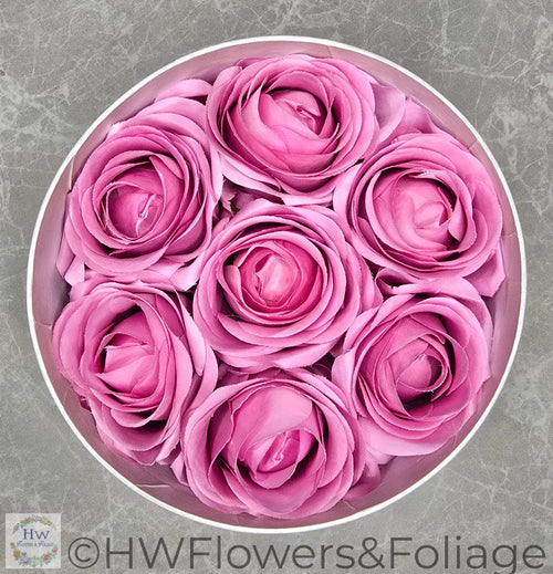 Blush Pink Rose Hat Box Medium