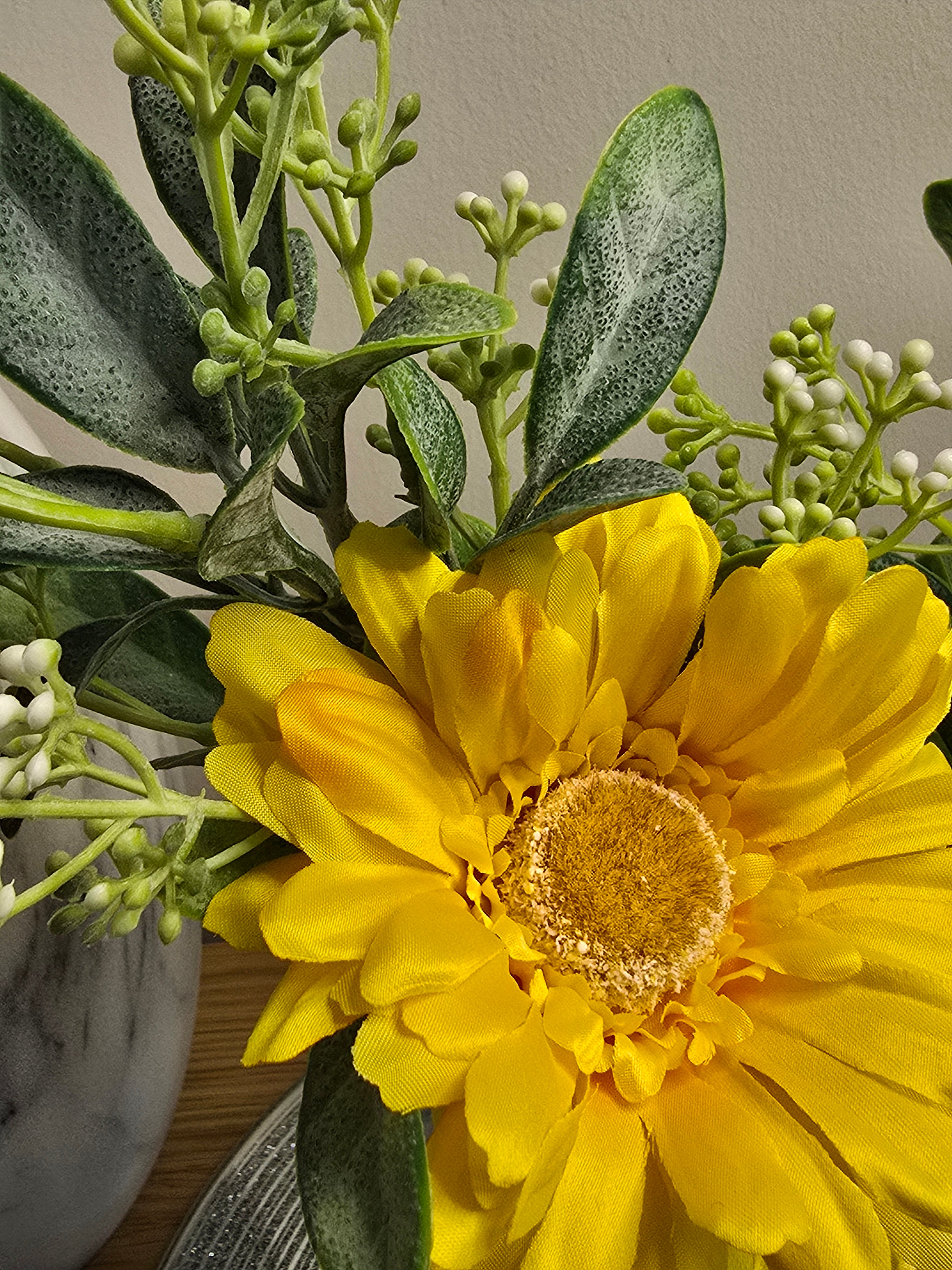 Yellow Gerbera Vase Set – Clear Glass Zambia