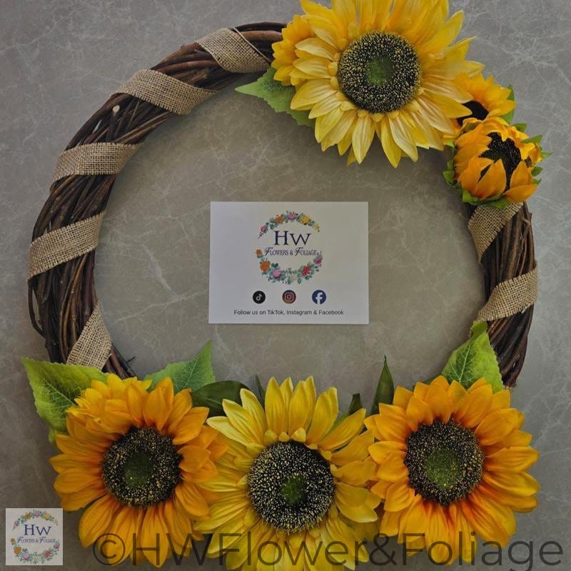 Sunflower Kiss Wreath