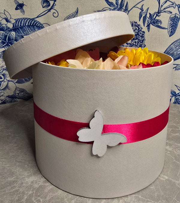 Sommerblumen-Hutbox, mittel