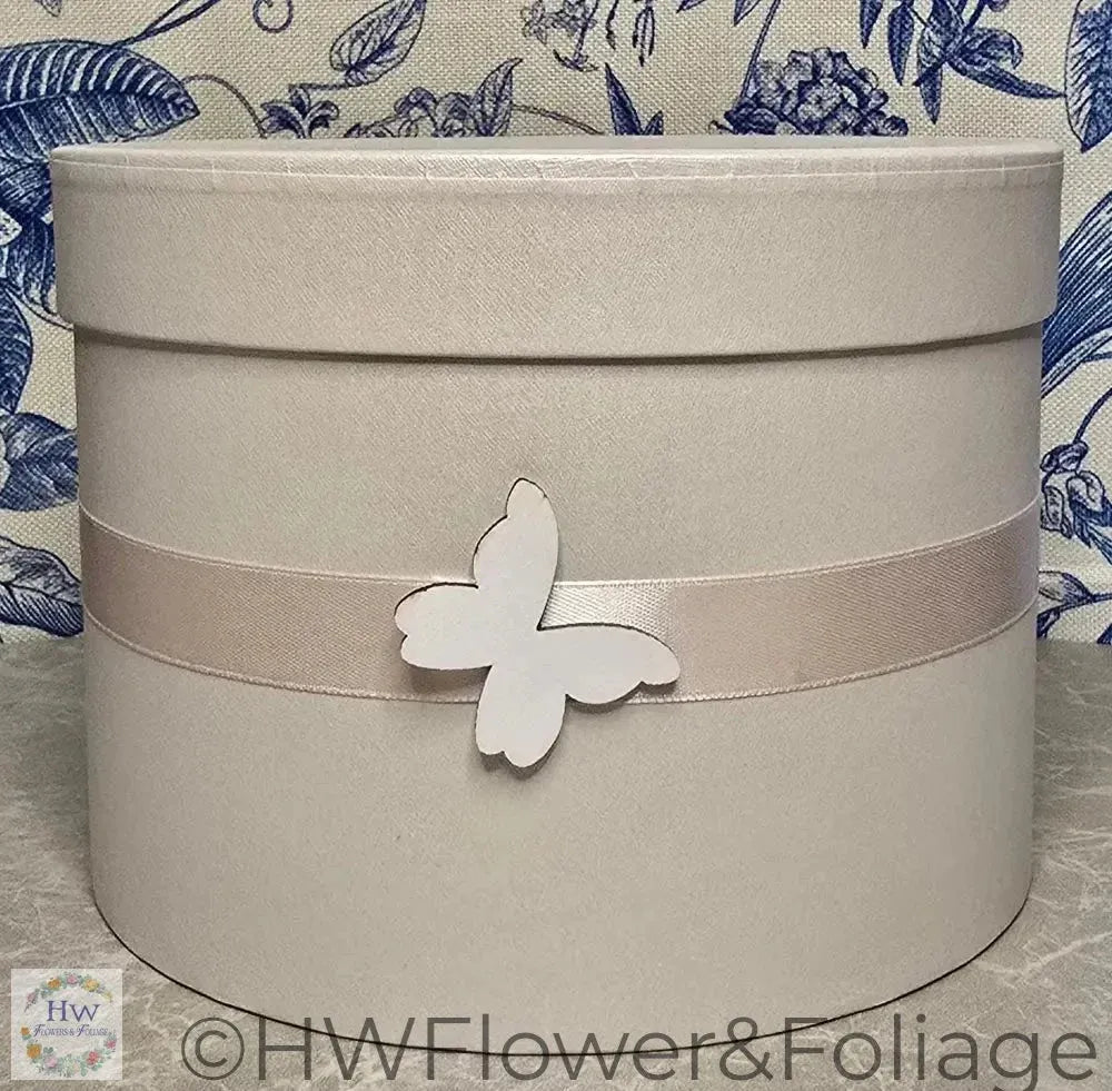 Cream Rose Hat Box Large - Hatbox