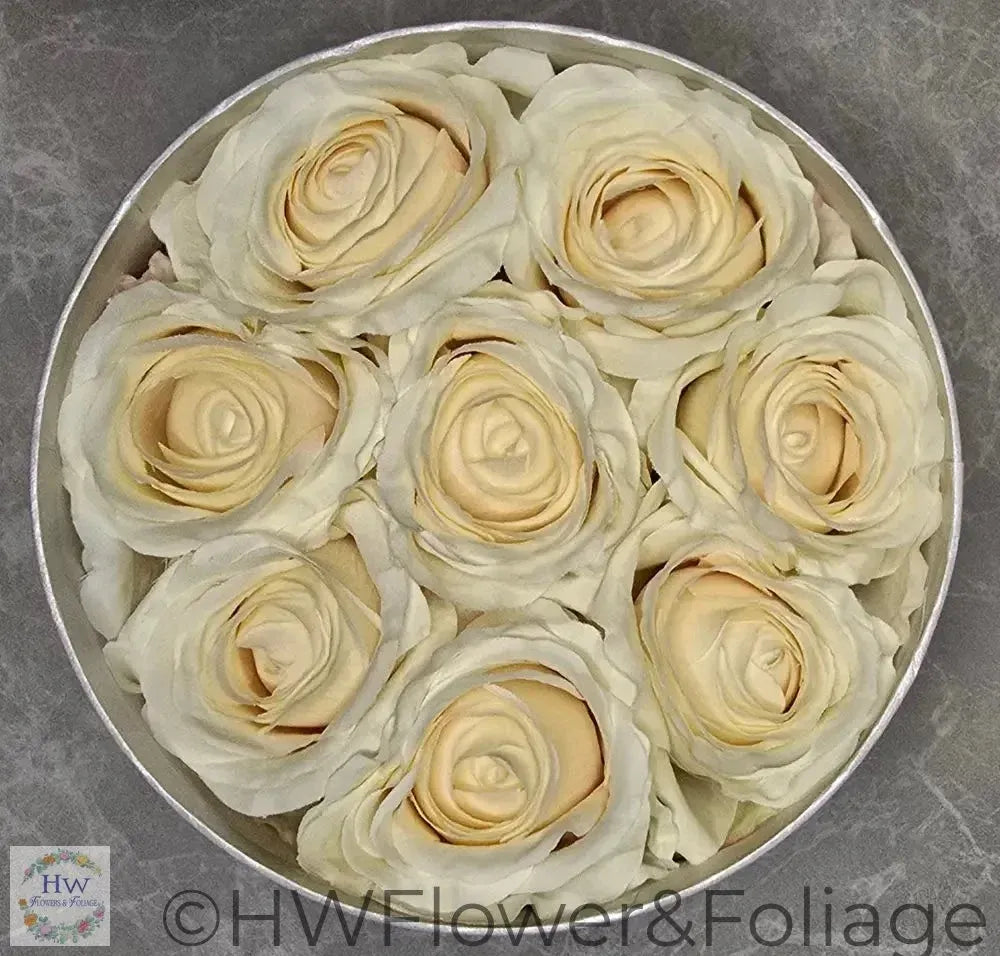 Cream Rose Hat Box Large - Hatbox