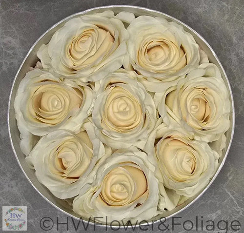 Cream Rose Hat Box Large - Hatbox