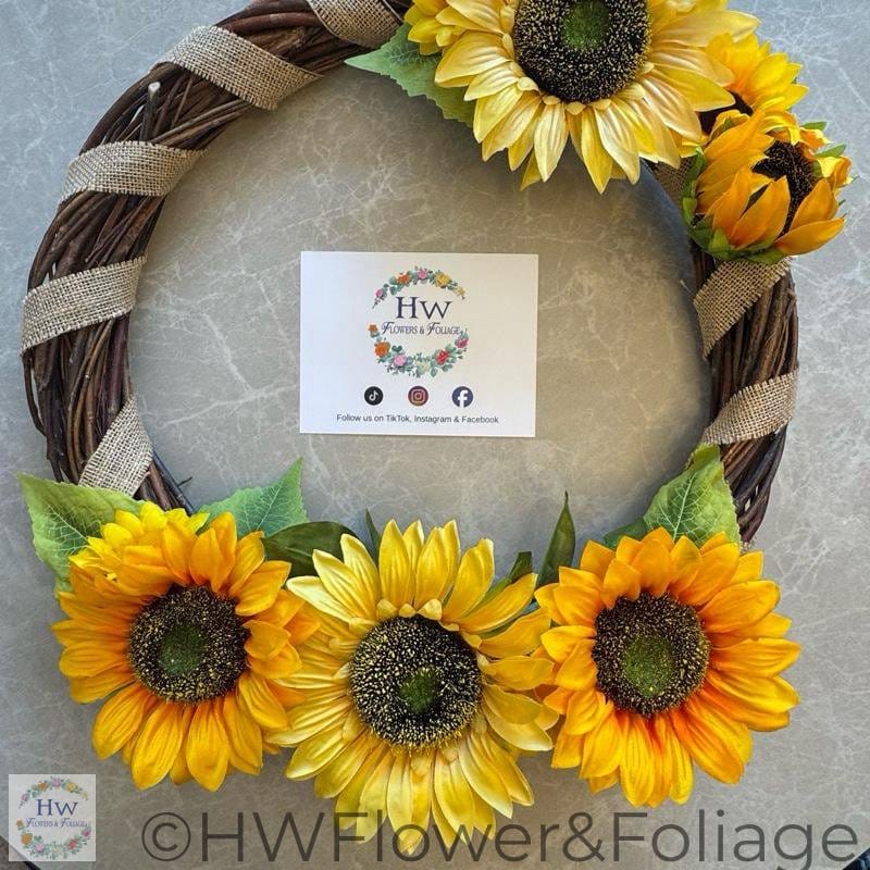 Sunflower Kiss Wreath